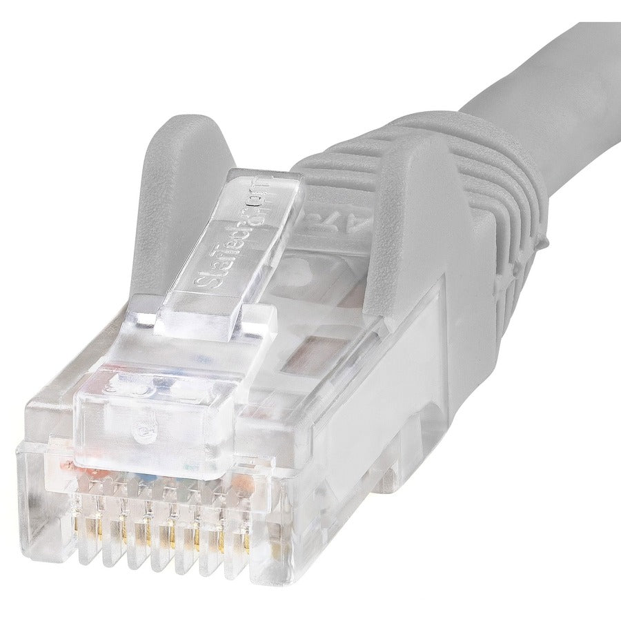 StarTech.com 4ft Gray Cat6 Ethernet Patch Cable - Snagless Gigabit Network Connection with 24 AWG Copper for PoE and High-Speed Data