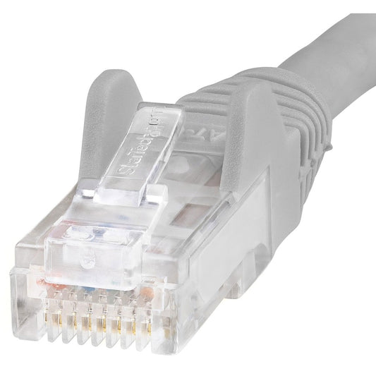 StarTech.com 4ft Gray Cat6 Ethernet Patch Cable - Snagless Gigabit Network Connection with 24 AWG Copper for PoE and High-Speed Data