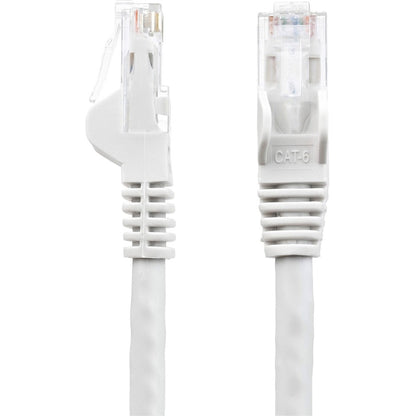 StarTech.com 9ft Cat6 Ethernet Patch Cable - White, Snagless, Gigabit Speed with PoE Support