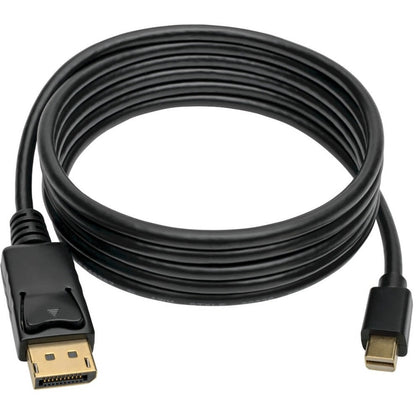 Eaton Tripp Lite Series Mini DisplayPort to DisplayPort Cable - 6 ft, 4K UHD at 60Hz, Locking Connector, Black