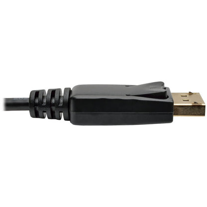 Eaton Tripp Lite Series Mini DisplayPort to DisplayPort Cable - 6 ft, 4K UHD at 60Hz, Locking Connector, Black