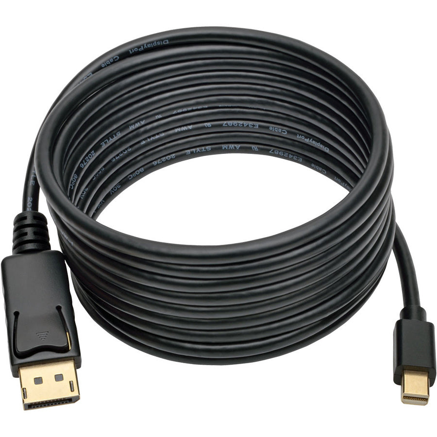 Eaton Tripp Lite Series Mini DisplayPort to DisplayPort Adapter Cable, 4K @ 30 Hz, 10 ft, Black