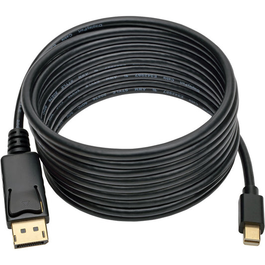 Eaton Tripp Lite Series Mini DisplayPort to DisplayPort Adapter Cable, 4K @ 30 Hz, 10 ft, Black