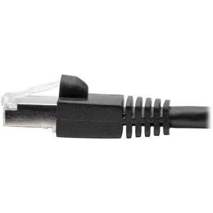 Eaton Tripp Lite Series Cat6a 10G STP Shielded Ethernet Patch Cable, 1 ft, Black