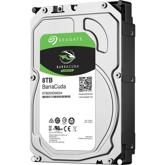 Seagate BarraCuda ST8000DM004 8TB Internal 3.5-Inch SATA Hard Drive for PC Storage