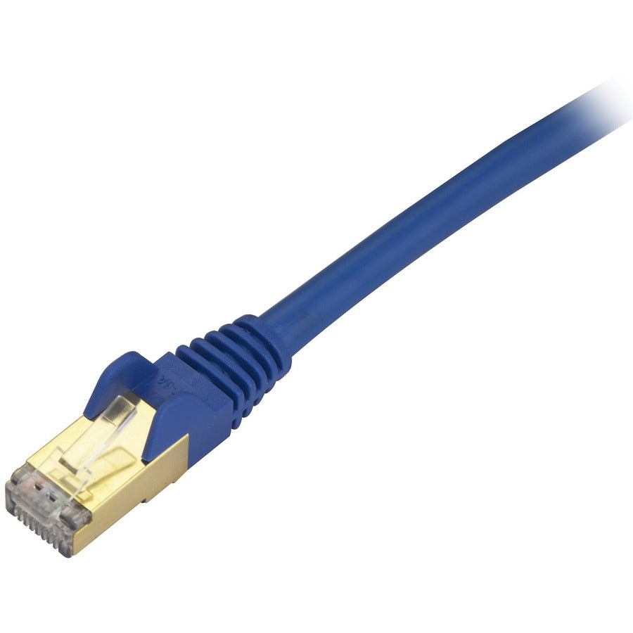 StarTech.com 8ft Cat6a Ethernet Patch Cable - Shielded Snagless 10Gbps Network Cord in Blue