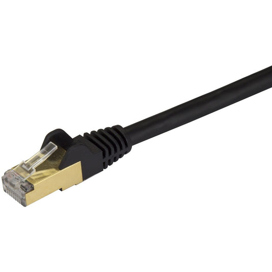 StarTech.com 8 ft. Cat6a Ethernet Patch Cable - Shielded Snagless 10GbE Network Cable in Black