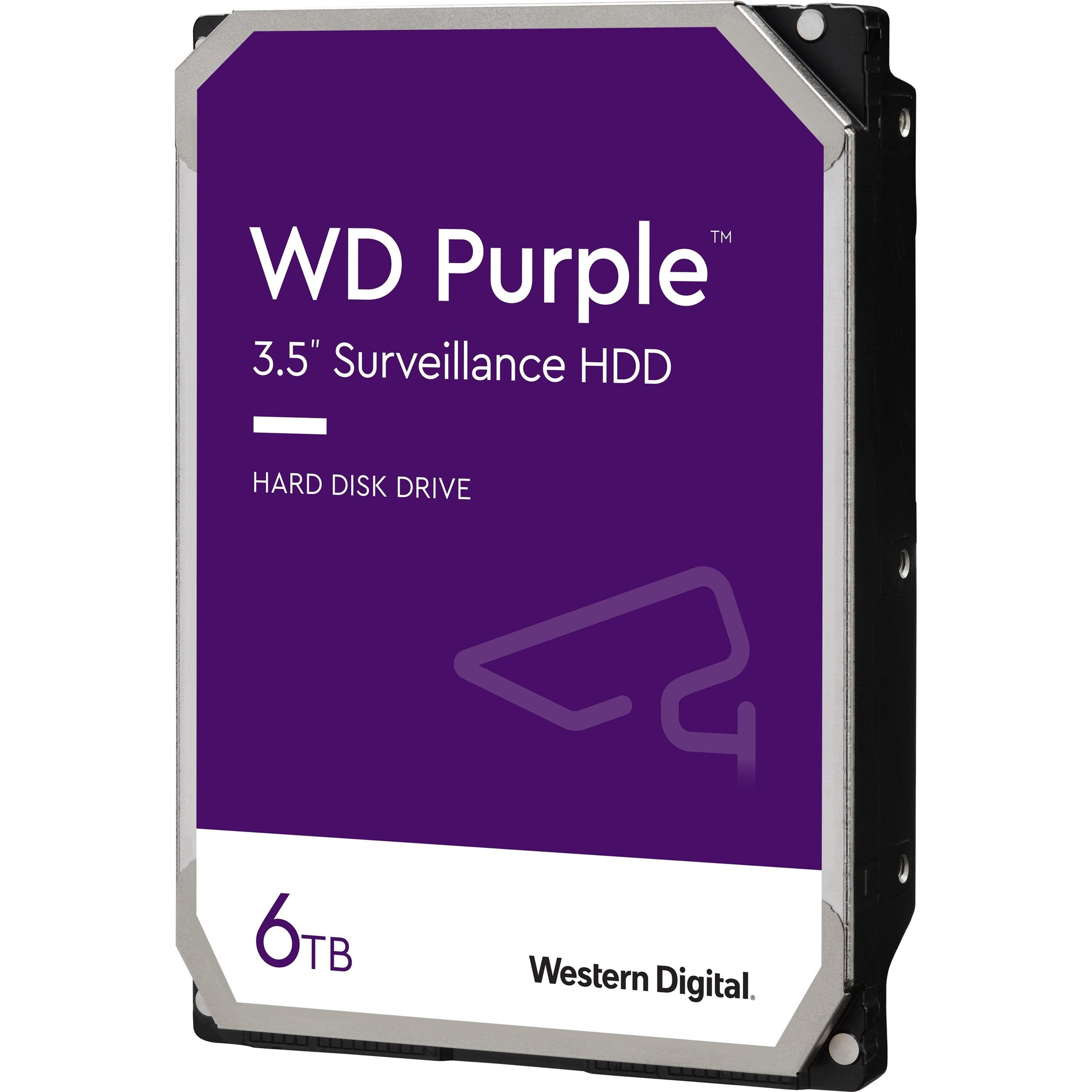 Western Digital WD60PURZ Purple 6TB Surveillance Hard Drive – Reliable 3.5-Inch SATA Storage for NVR Systems