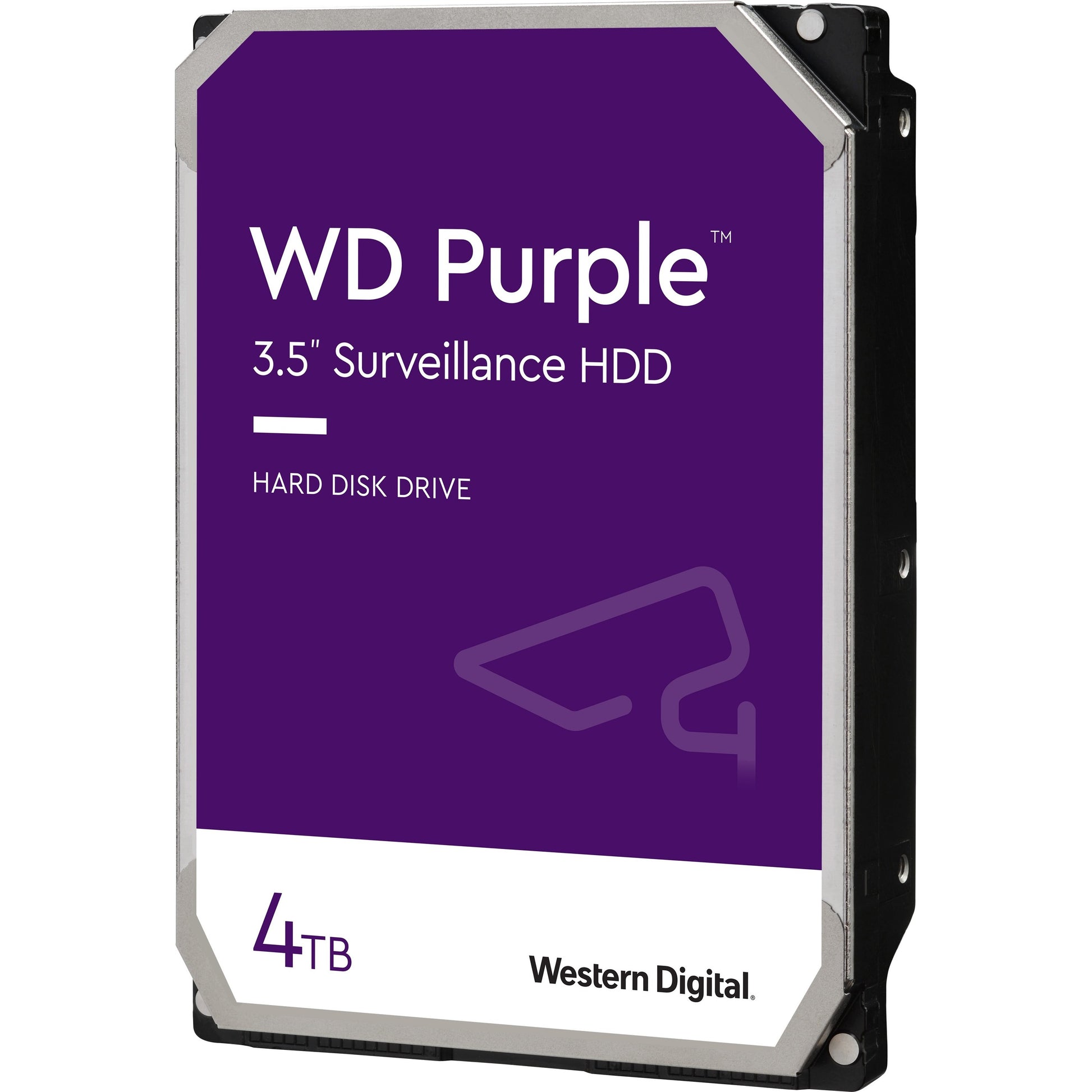 Western Digital Purple 4TB Surveillance Hard Drive - Reliable 3.5-Inch SATA Storage for NVRs