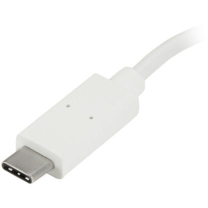 StarTech.com 4-Port USB-C Hub with 1 USB-C & 3 USB-A Ports - Compact USB 3.0 Hub for MacBook, Windows, Linux - White