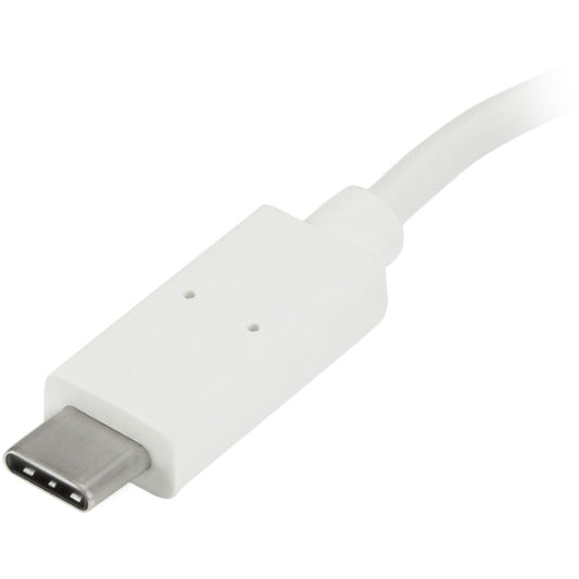 StarTech.com 4-Port USB-C Hub with 1 USB-C & 3 USB-A Ports - Compact USB 3.0 Hub for MacBook, Windows, Linux - White