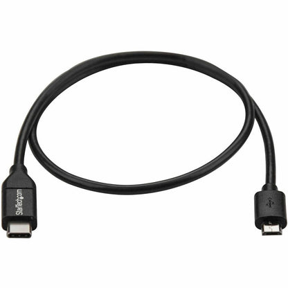StarTech.com 0.5m USB-C to Micro-B Cable - USB 2.0 Data Transfer and Charging for Mobile Devices and External Drives