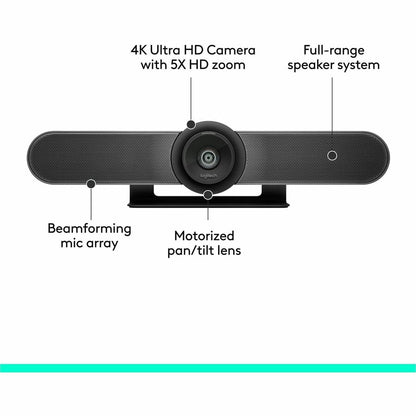 Logitech MeetUp ConferenceCam with 4K Optics and 120-Degree Field of View