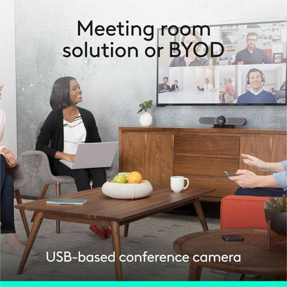 Logitech MeetUp ConferenceCam with 4K Optics and 120-Degree Field of View