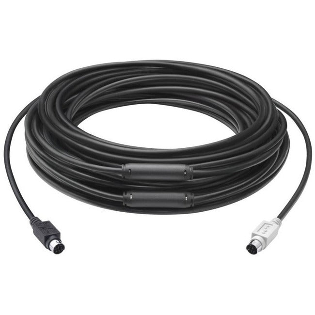 Logitech Group 15M Extended Cable - 49.2 ft Plenum-Rated Mini-DIN Extension for Logitech GROUP Conference System