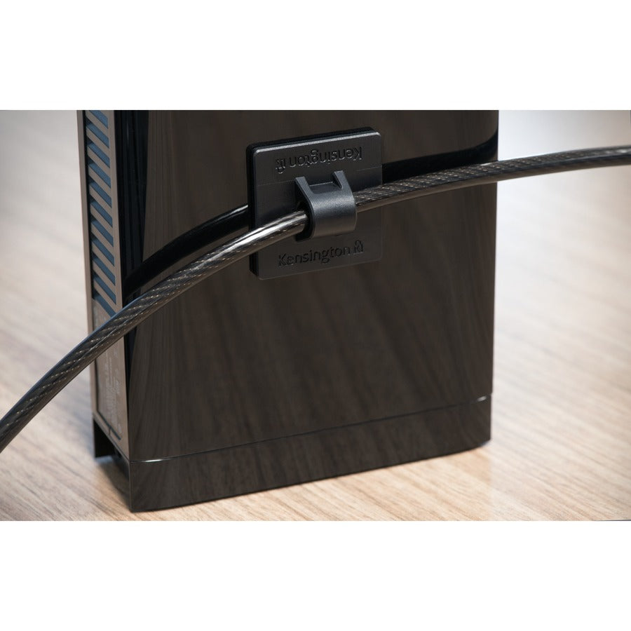 Kensington K64424WW Desktop & Peripherals Locking Kit 2.0 with 8 ft Carbon Steel Cable
