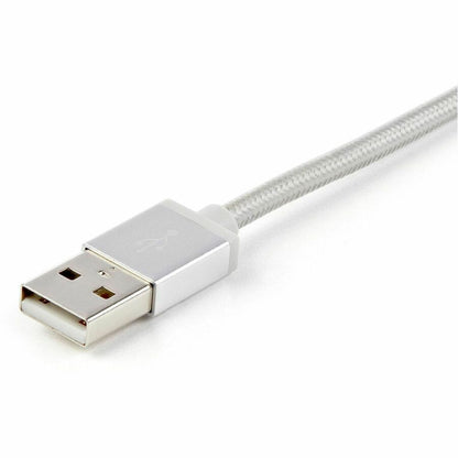 StarTech.com 1m USB Multi Charger Cable - Braided Nylon, MFi Certified, USB 2.0, 3-in-1 Micro USB, USB-C, Lightning