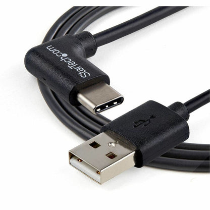 StarTech.com 1m USB-A to USB-C Cable - Right-Angle USB 2.0 M/M - 3 ft. for Charging and Data Transfer