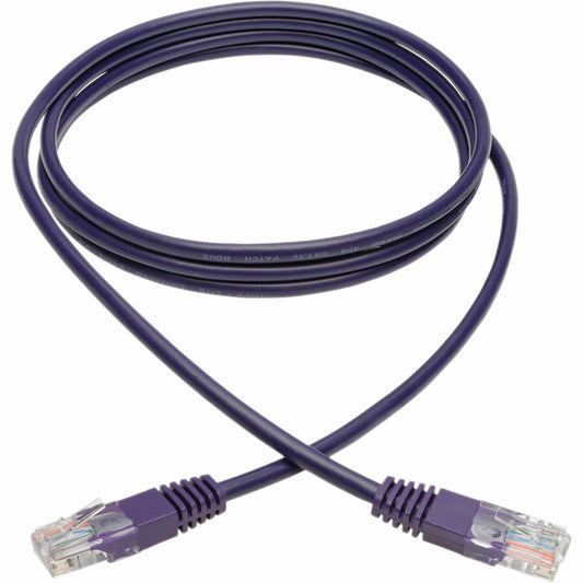 Eaton Tripp Lite Series Cat5e 350 MHz Molded UTP Patch Cable (RJ45 M/M), Purple, 6 ft.