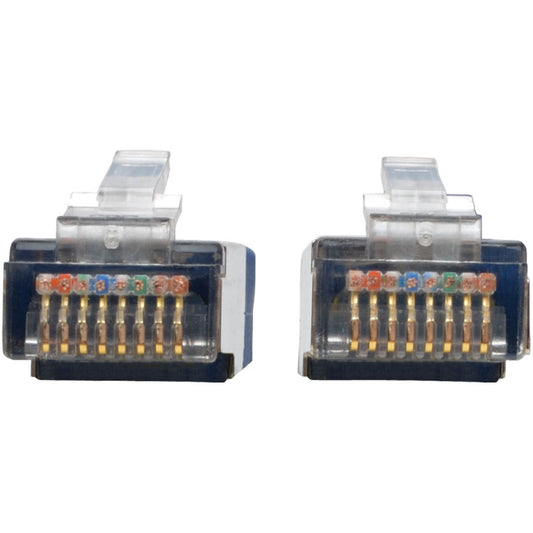Eaton Tripp Lite Series Cat5e 350 MHz Molded Shielded (STP) Ethernet Patch Cable, 6 ft., Blue (Part N105-006-BL)