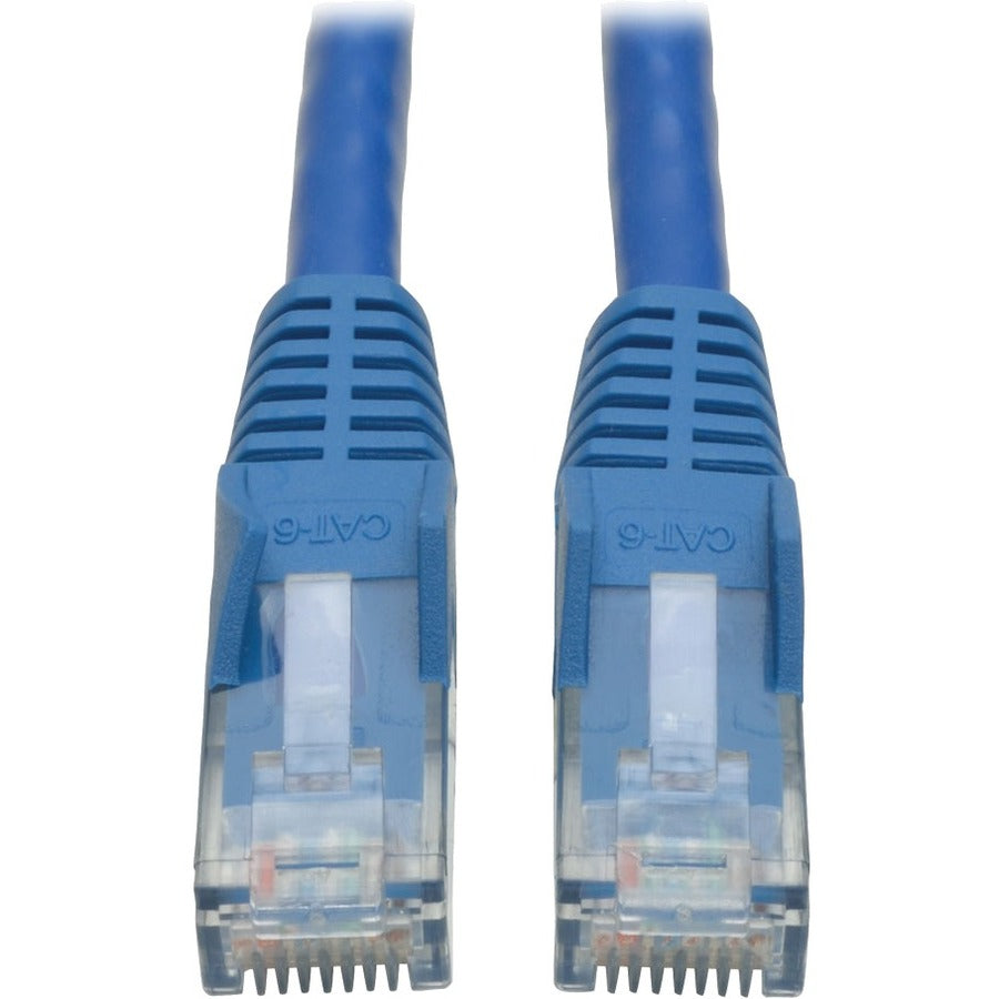 Eaton Tripp Lite Series Cat6 Gigabit Snagless Ethernet Patch Cable 8 ft Blue (Part N201-008-BL)