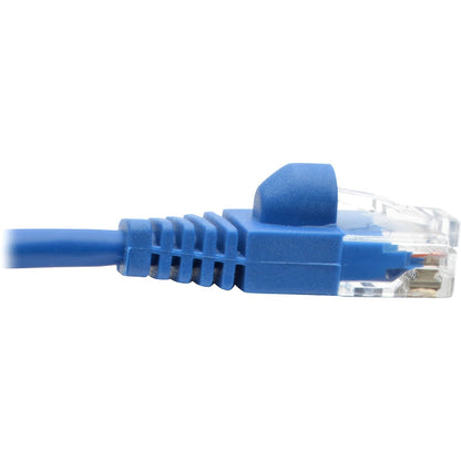 Eaton Tripp Lite Series Cat6a 10G Snagless Molded Slim UTP Ethernet Cable (RJ45 M/M), Blue, 3 ft