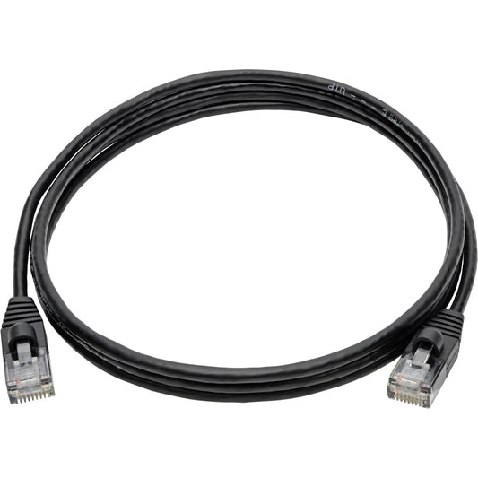 Eaton Tripp Lite Series Cat6a 10G Snagless Slim UTP Ethernet Cable (RJ45 M/M), 5 ft, Black