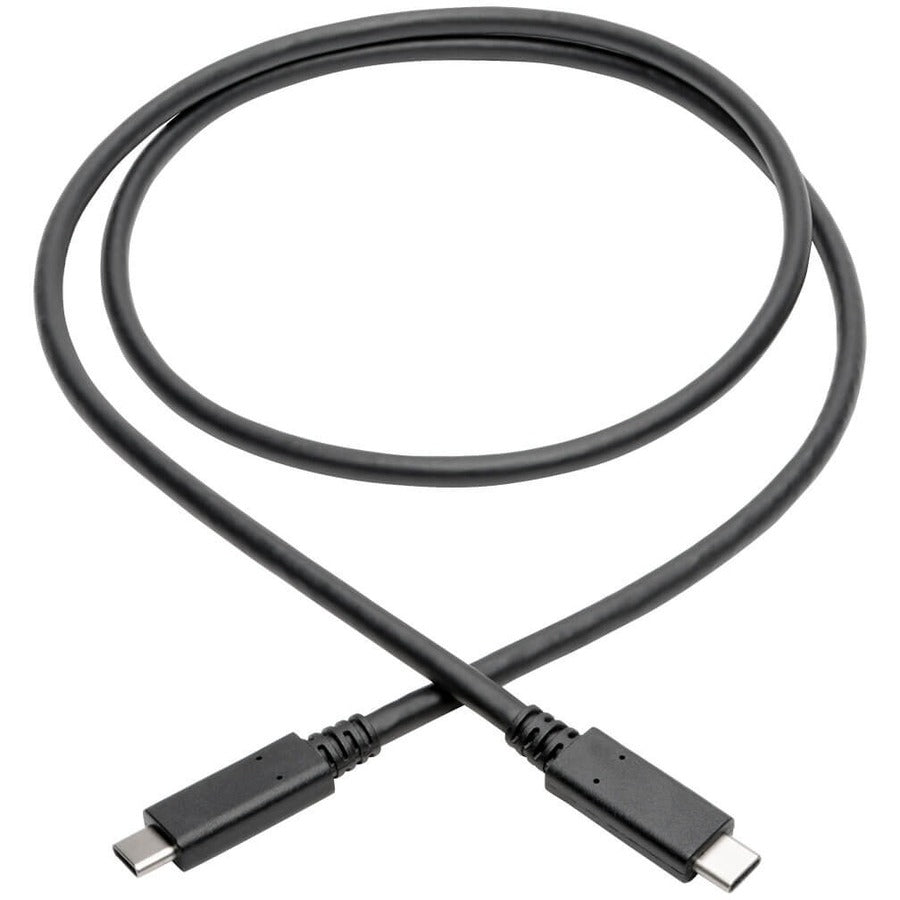 Eaton Tripp Lite Series USB-C to USB-C Cable (U420-003-G2-5A) — 3 ft., 10 Gbps Data Transfer, 100W Power Delivery, Thunderbolt 3 Compatible