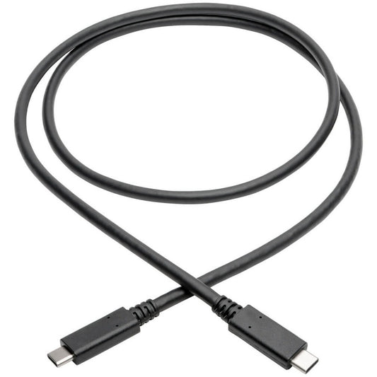 Eaton Tripp Lite Series USB-C to USB-C Cable (U420-003-G2-5A) — 3 ft., 10 Gbps Data Transfer, 100W Power Delivery, Thunderbolt 3 Compatible