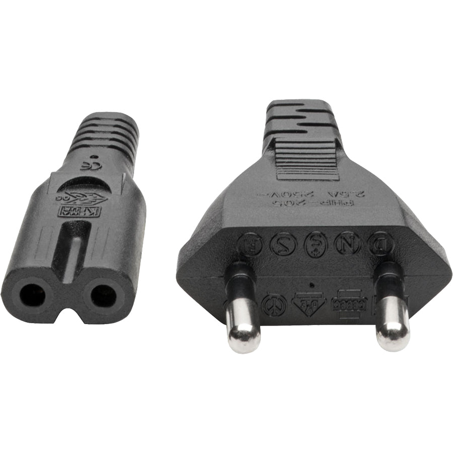 Eaton Corporation P059-006 Tripp Lite European 2-Prong C7 to CEE 7/16 Power Cord, 6 ft, Black