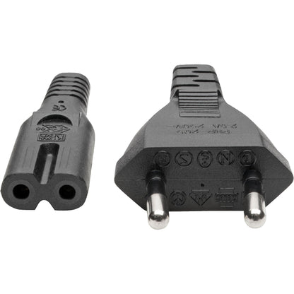 Eaton Corporation P059-006 Tripp Lite European 2-Prong C7 to CEE 7/16 Power Cord, 6 ft, Black