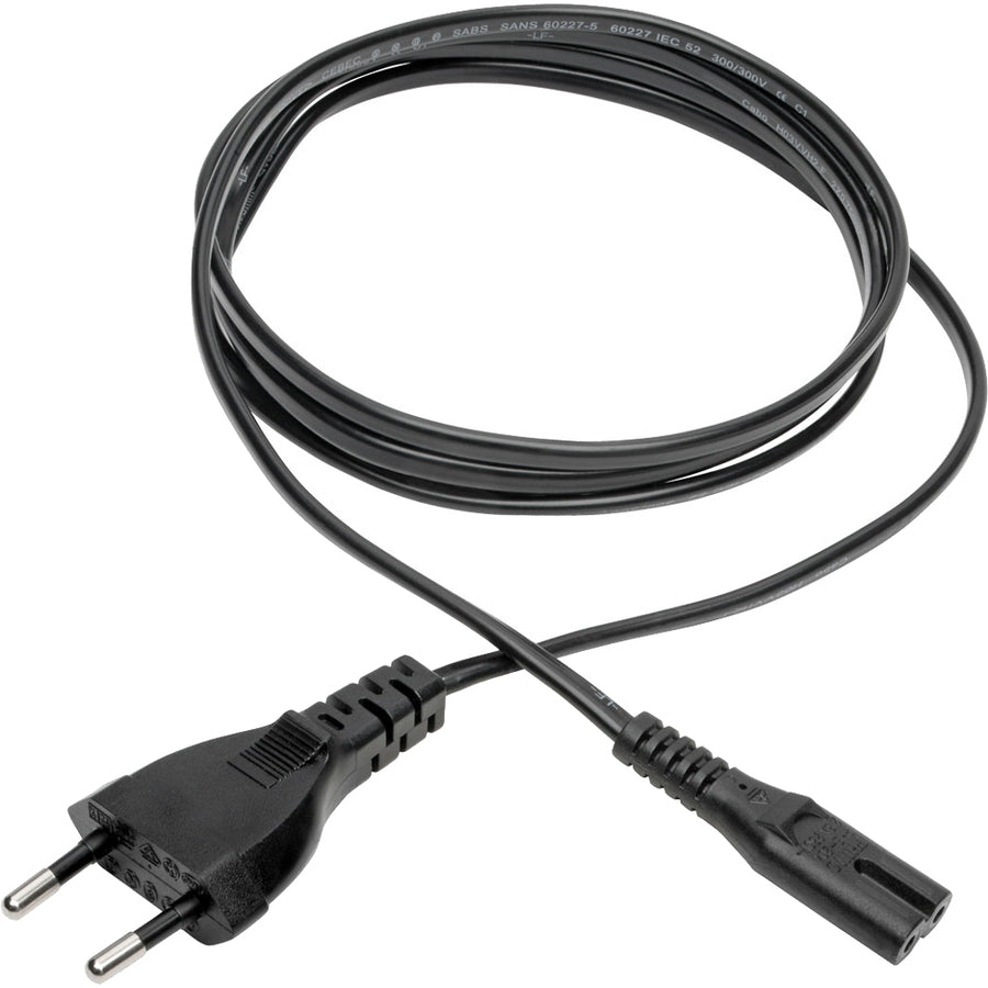 Eaton Corporation P059-006 Tripp Lite European 2-Prong C7 to CEE 7/16 Power Cord, 6 ft, Black