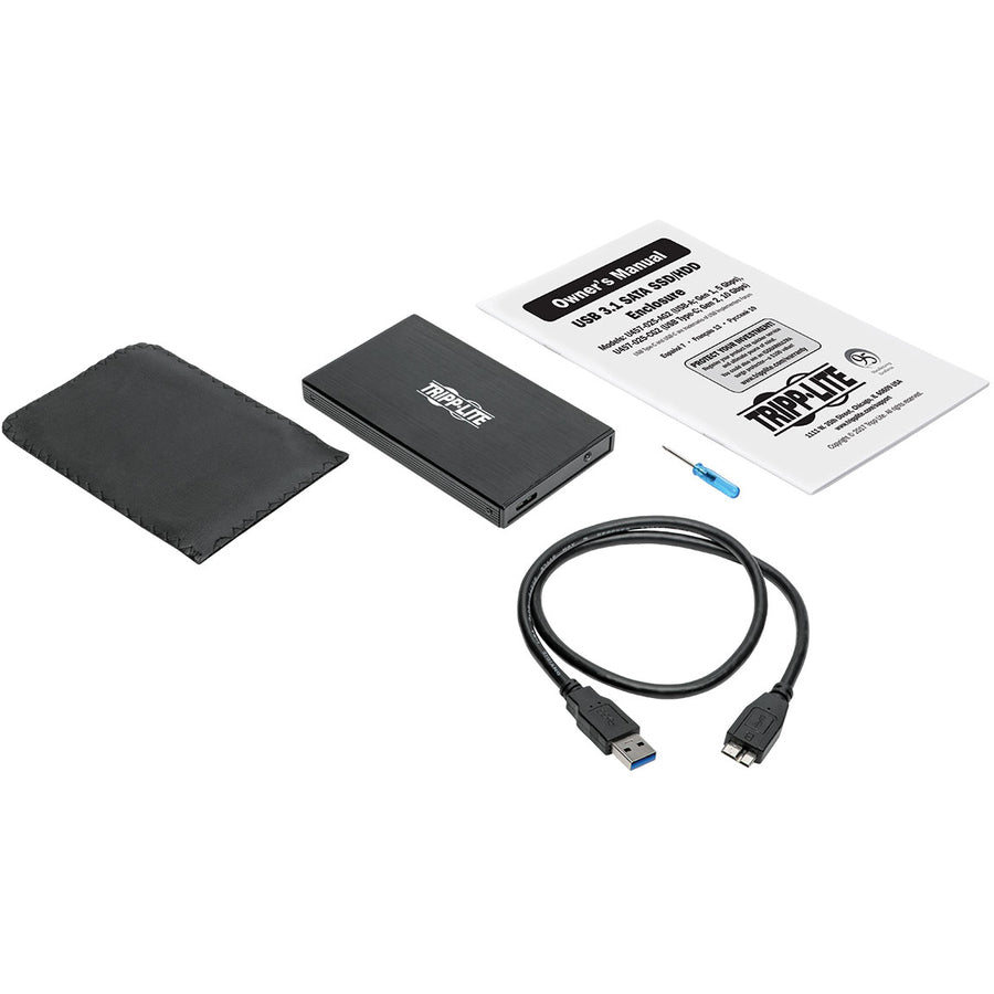 Eaton Tripp Lite Series U457-025-AG2 USB 3.1 Gen 1 External SATA SSD/HDD Enclosure Adapter