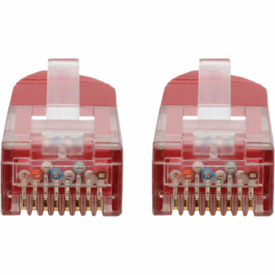 Eaton Tripp Lite Series Cat6 Gigabit Ethernet Patch Cable, 1 ft, Red, RJ45 Male to Male — High-Speed, Flawless Signal