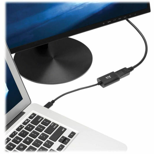 Eaton Tripp Lite Series U444-06N-DP4K6B USB-C to DisplayPort 4K Adapter – Supports 4K UHD Video & 7.1 Surround Sound