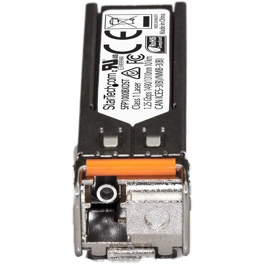 StarTech.com SFP1000BXDST MSA Compliant 1GbE BiDi Fiber SFP Module for Single-Mode Networks