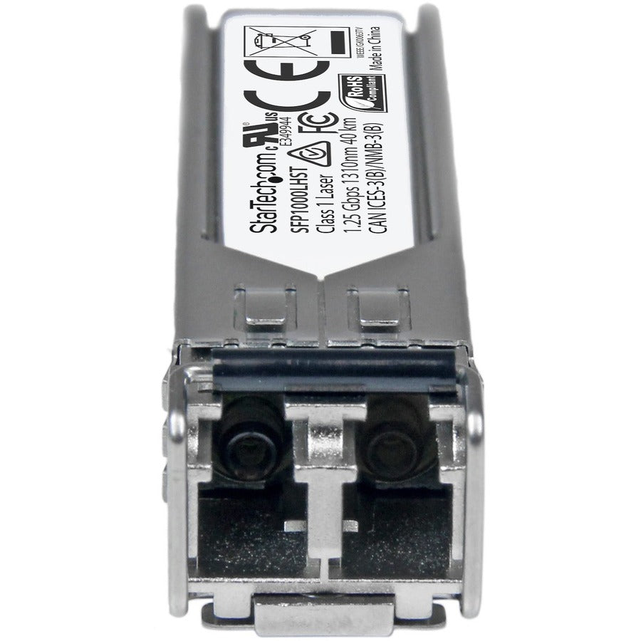 StarTech.com SFP1000LHST MSA Uncoded 1GbE Single Mode Fiber SFP Module - 40 km