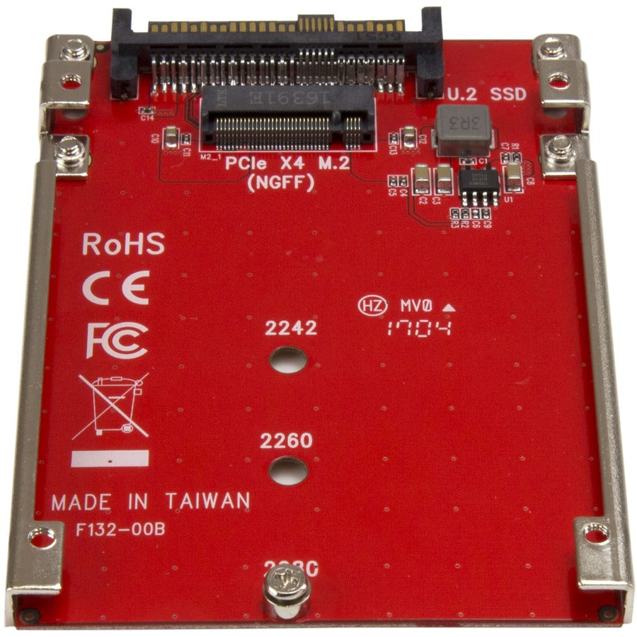 StarTech.com M.2 to U.2 Adapter U2M2E125 – PCIe NVMe SSD to U.2 (SFF-8639) Converter for Desktop and Server