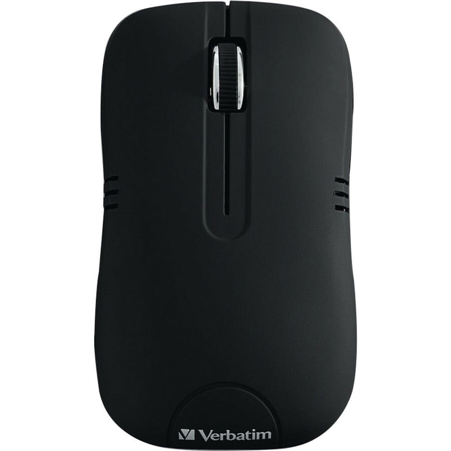 Verbatim America, LLC Wireless Notebook Optical Mouse (Part #99765) — Matte Black, 1200 DPI, 2.4 GHz Wireless Performance
