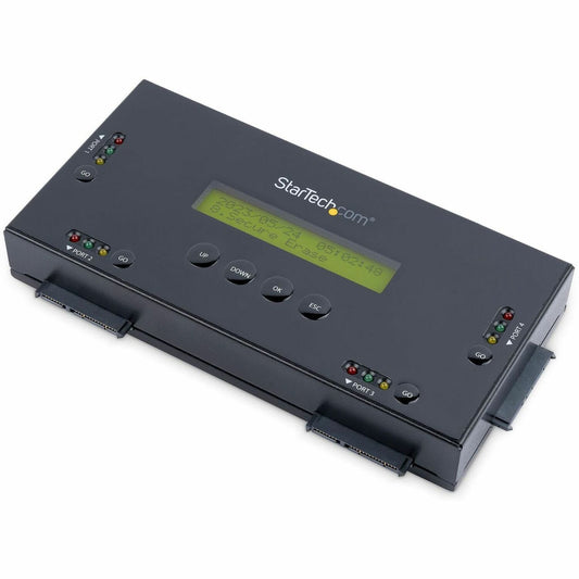 StarTech.com 4-Bay SATA Hard Drive Eraser SATERASER4 - Secure Standalone Data Sanitization for 2.5 and 3.5 Inch Drives