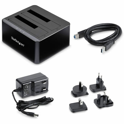 StarTech.com Dual-Bay SATA HDD/SSD Docking Station SDOCK2U33V with USB 3.0
