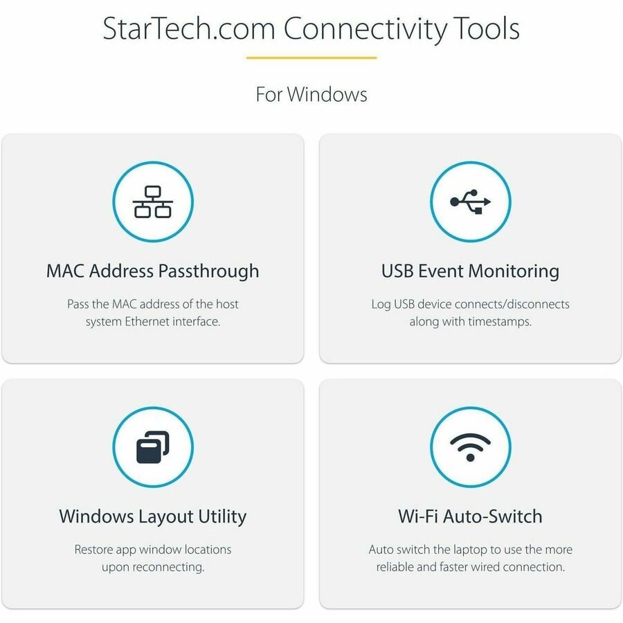 StarTech.com DK30CH2DPPD Triple 4K USB-C Docking Station for Mac and Windows Laptops