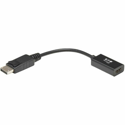 Eaton Tripp Lite Series DisplayPort to HDMI 2.0 Adapter – Latching Connector, 4K at 60Hz, 6-inch Black