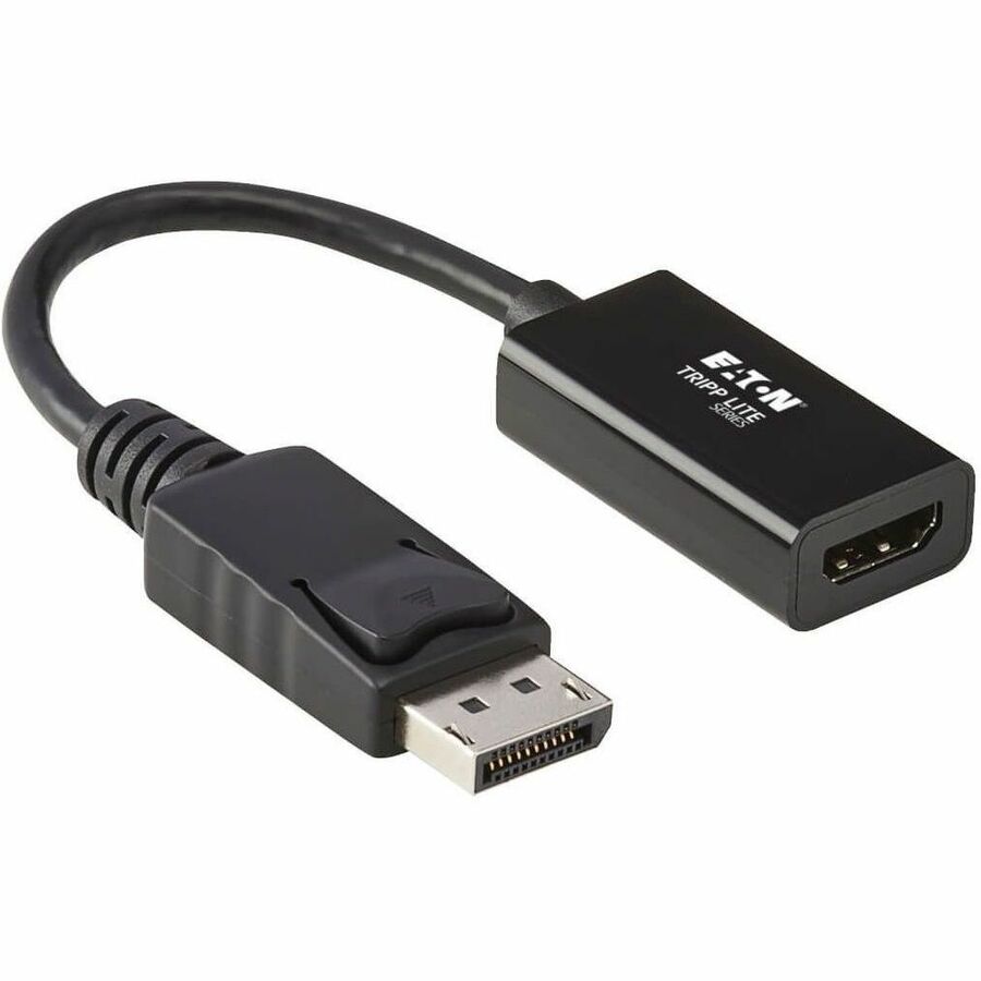 Eaton Tripp Lite Series DisplayPort to HDMI 2.0 Adapter – Latching Connector, 4K at 60Hz, 6-inch Black