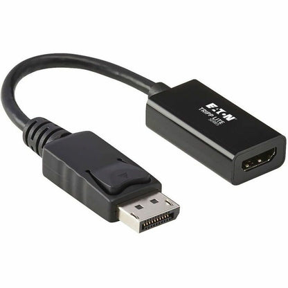 Eaton Tripp Lite Series DisplayPort to HDMI 2.0 Adapter – Latching Connector, 4K at 60Hz, 6-inch Black