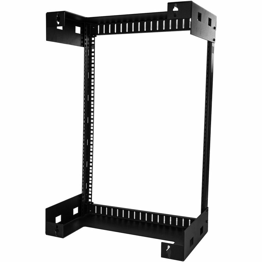 StarTech.com 15U Wall-Mount Open Frame Server Rack - 12 inch Depth, Black