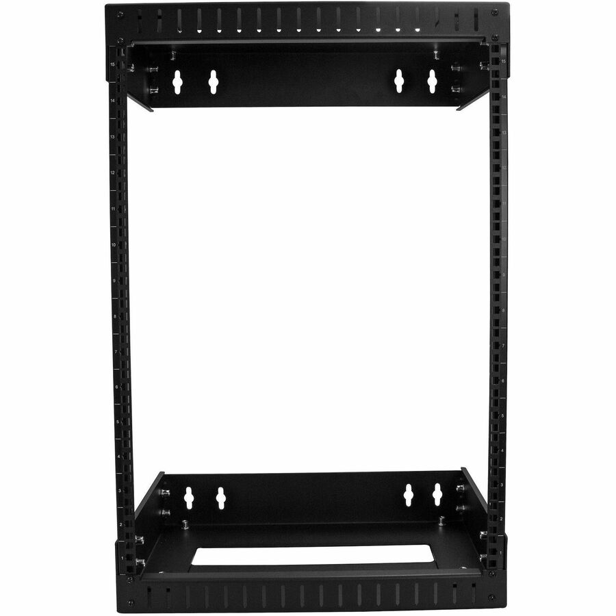 StarTech.com 15U Wall Mount Open Frame Server Rack with Adjustable Depth – 19" Data Equipment Rack