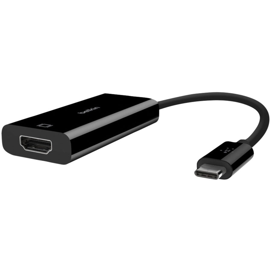 Belkin USB-C to HDMI Adapter (Part Number B2B144-BLK) – Supports 4K at 60Hz for High-Quality Video Streaming