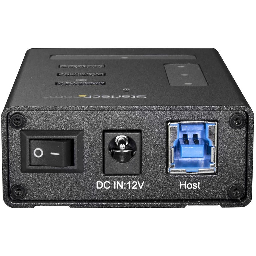 StarTech.com 4-Port USB 3.0 Hub with USB-C & USB-A - Mountable Metal Design, 5Gbps SuperSpeed Transfer