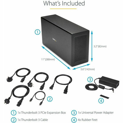 StarTech.com Thunderbolt 3 PCIe Expansion Chassis with DisplayPort - PCIe x16
